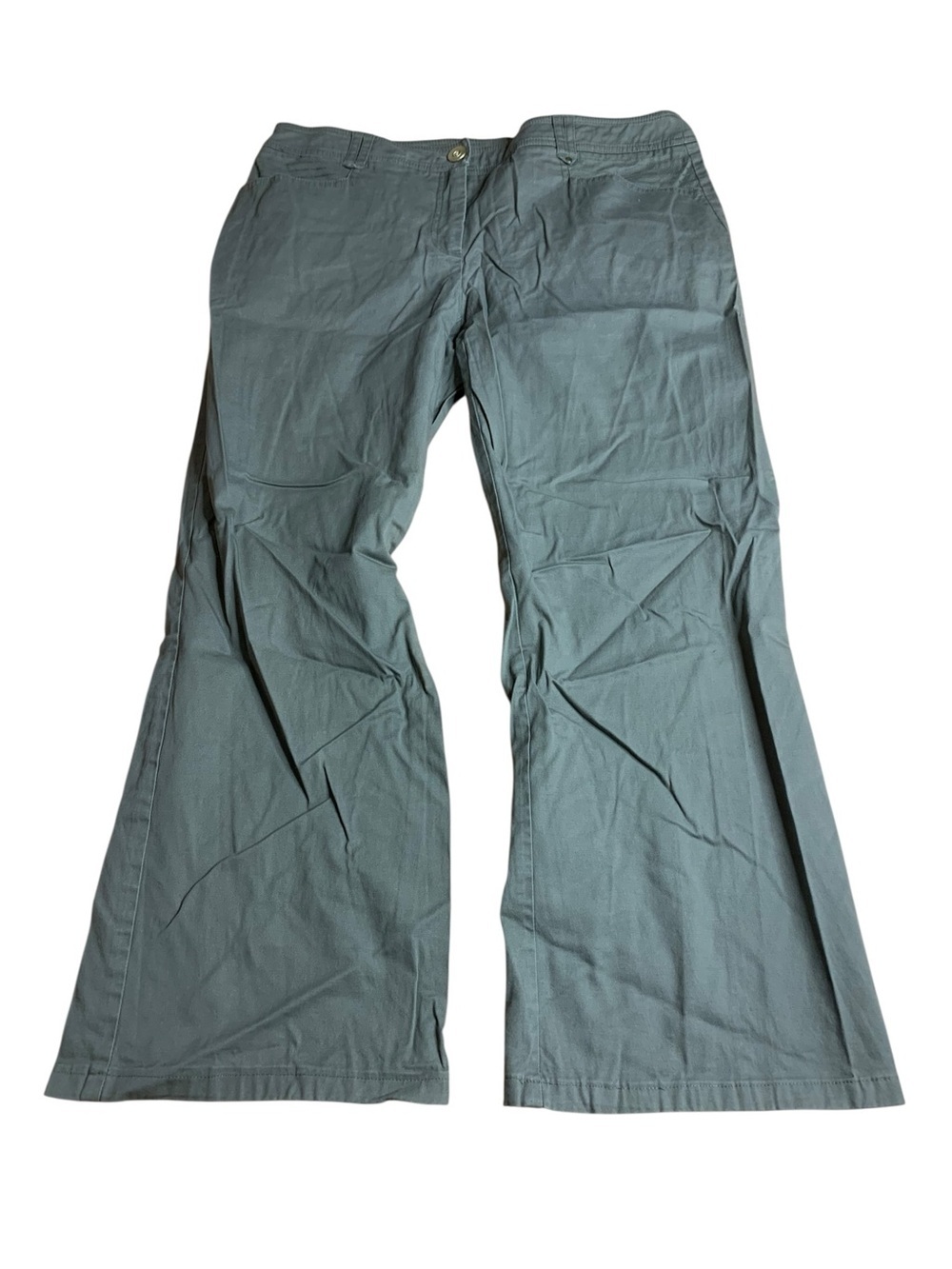Conrad C Collection Olive Green Stretch Wide Leg Pants - Size 12